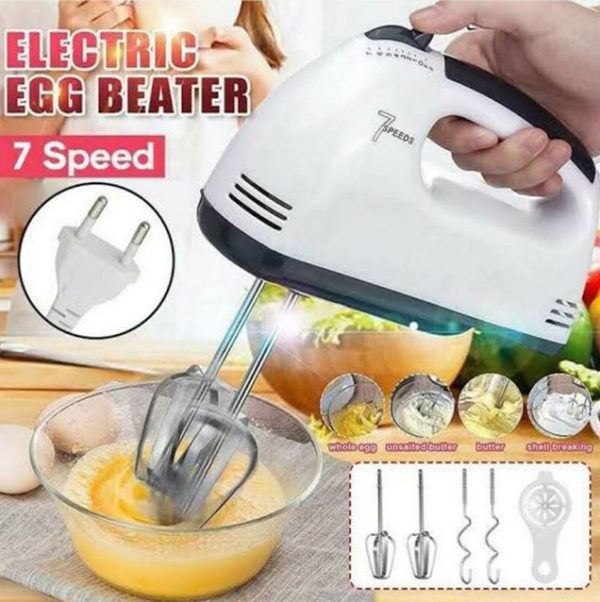 Dh-133 Scarlett Multifunctional 7 Speed Mini Mixer Electric Food Blender Scarlett Handheld Mixer Egg Beater Automatic Cream Food Cake Baking Dough Mixer
